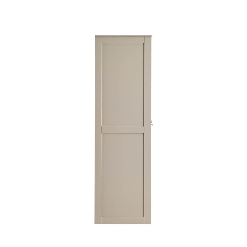 3 Door Wardrobe with Drawers - Taupe