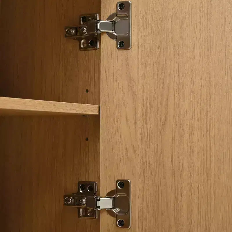 GDFStudio Roy TV-Schrank im Landhausstil aus Holz mit Schiebetür und verstellbarem Stauraum