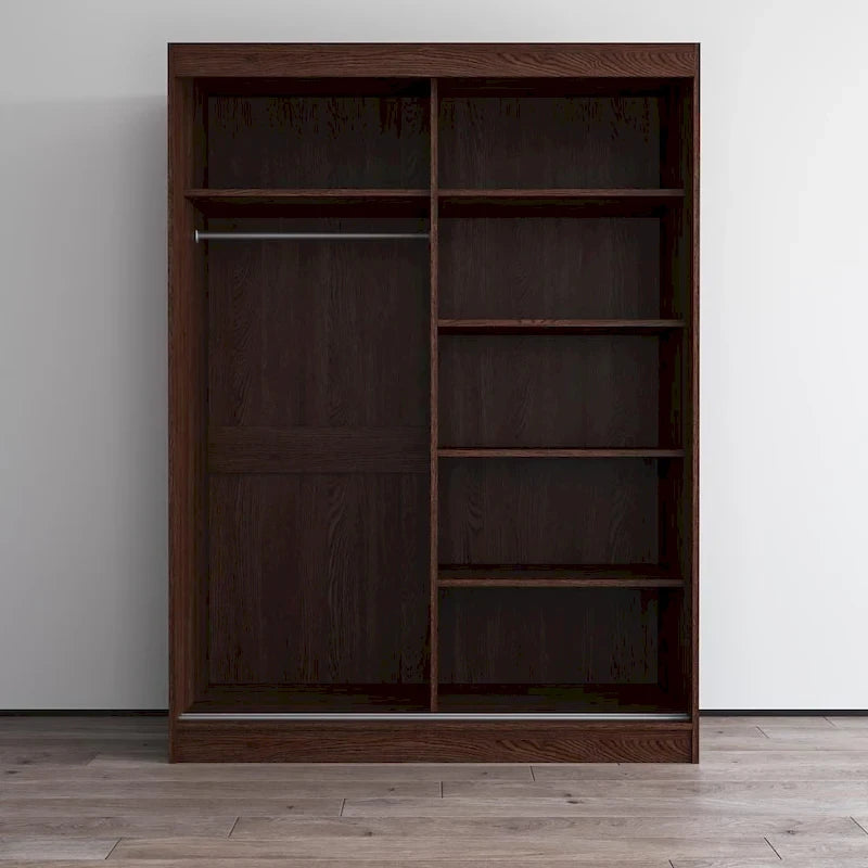 Moderner Hochglanz-Kleiderschrank Aria mit 2 Türen