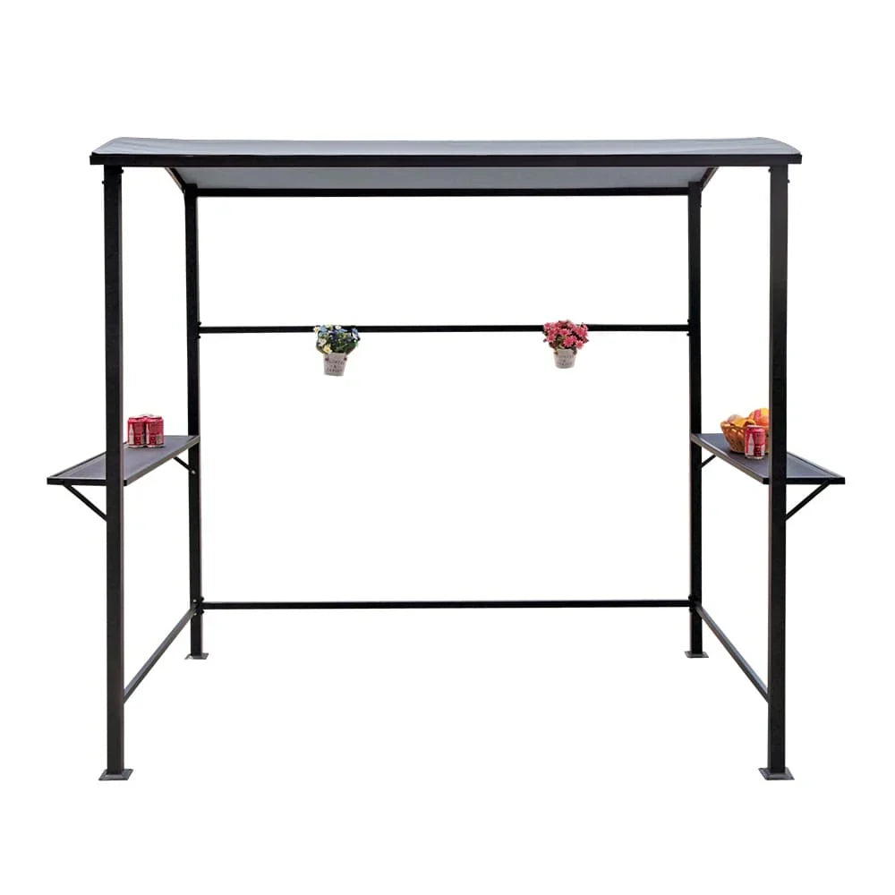 Gazebo da esterno per barbecue con telo, telaio in acciaio, 5 ft. x 8 ft.