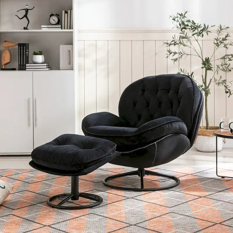 Polstersessel, TV-Sessel, Wohnzimmersessel mit Hocker