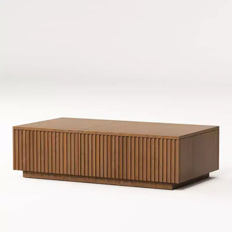 Table basse moderne du milieu du siècle avec plateau relevable, 51.1, table rectangulaire centrale en noyer pour le salon
