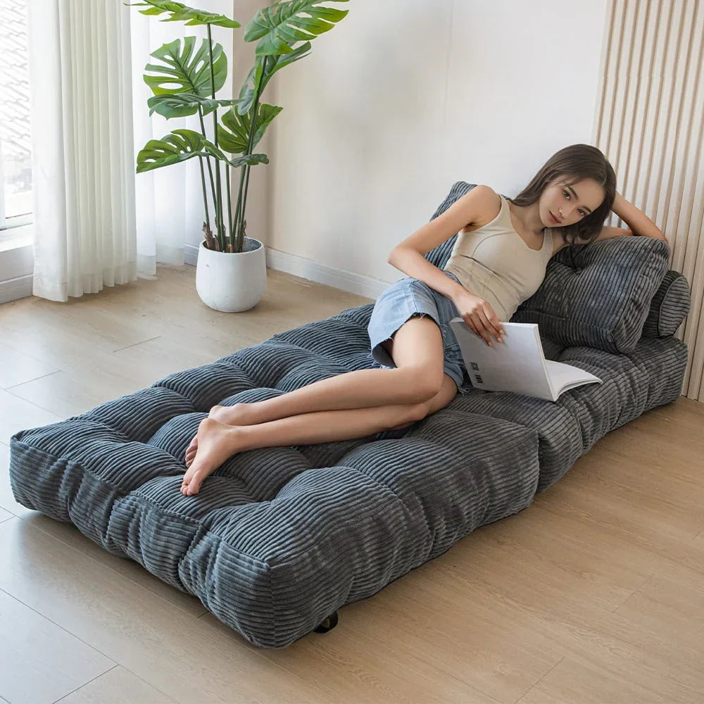 8 Cordsofa, Klappsofabett, Einzel