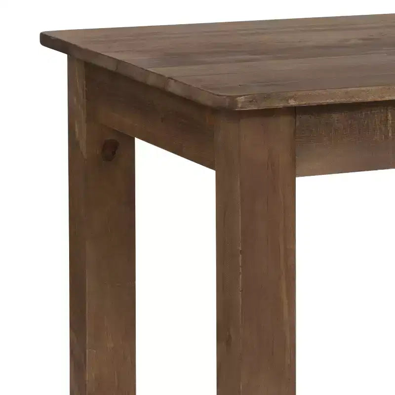Tavolo da pranzo rettangolare in pino massello stile farmhouse Flash Furniture, 46 x 30