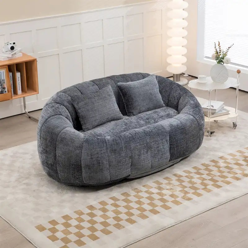 Sitzsack-Sessel aus Chenille, lässiges Sofa