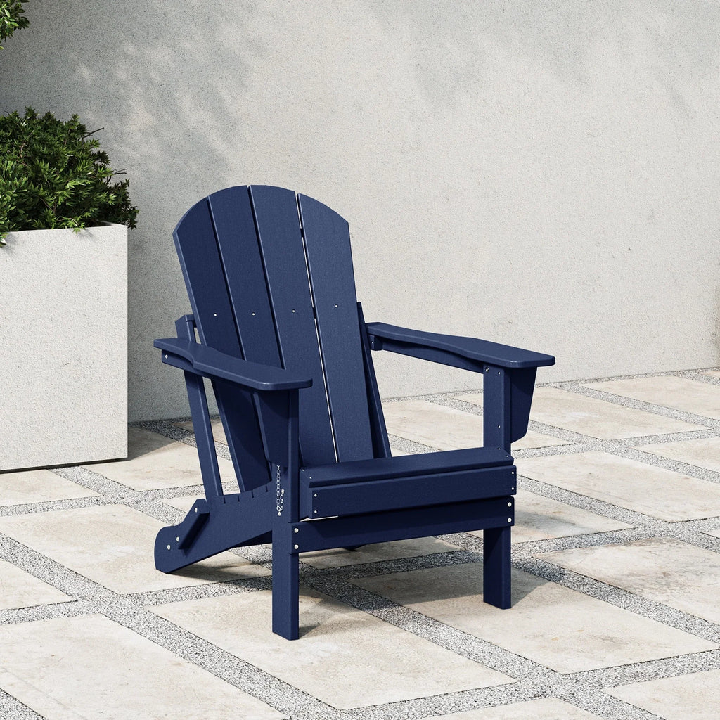 Polytrends Laguna Adirondack-Klappstuhl für die Terrasse, lichtecht und wetterbeständig
