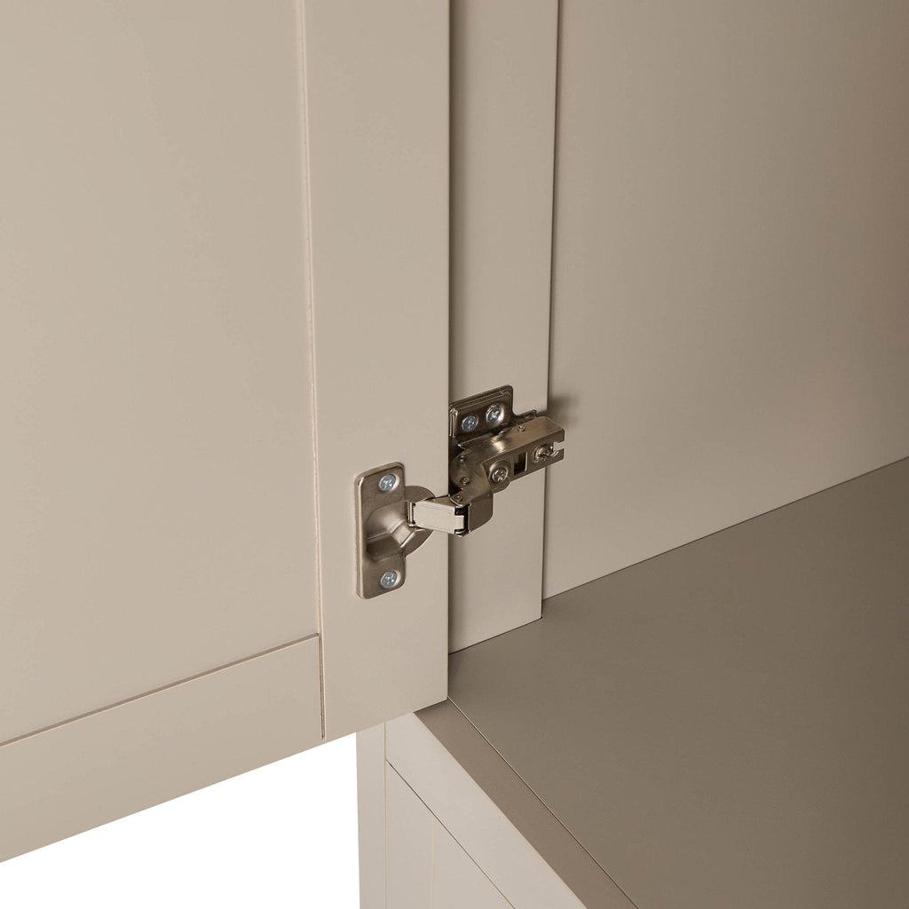 3 Door Wardrobe with Drawers - Taupe