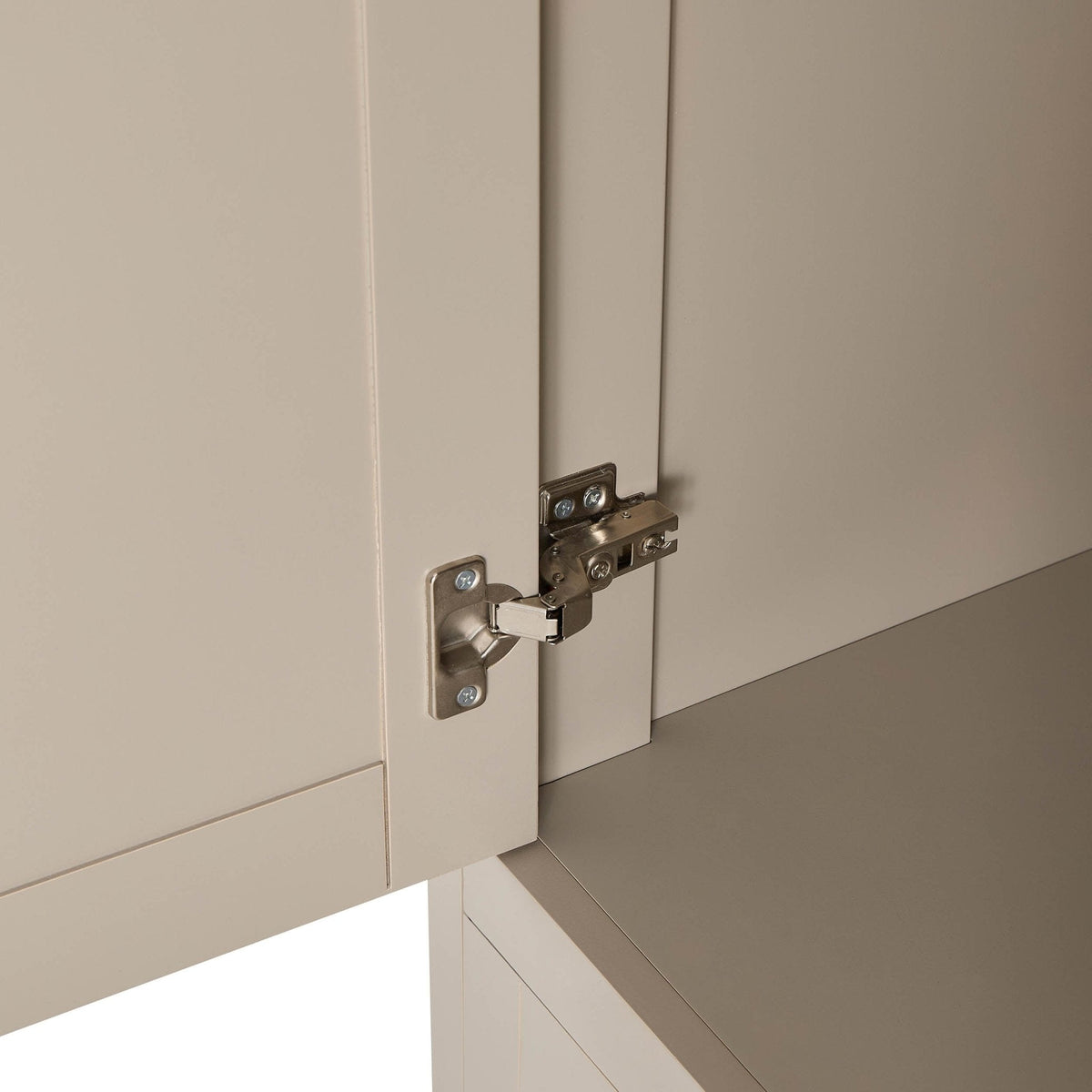 3 Door Wardrobe with Drawers - Taupe