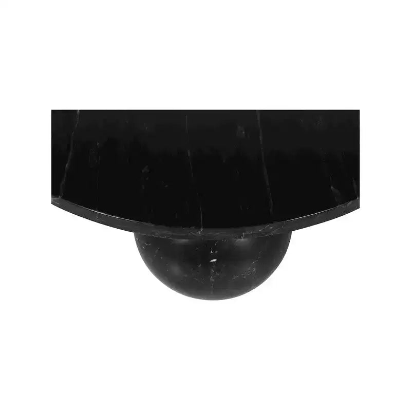 Table basse ronde en marbre avec pieds sphériques, multicolore, pour 4 personnes??