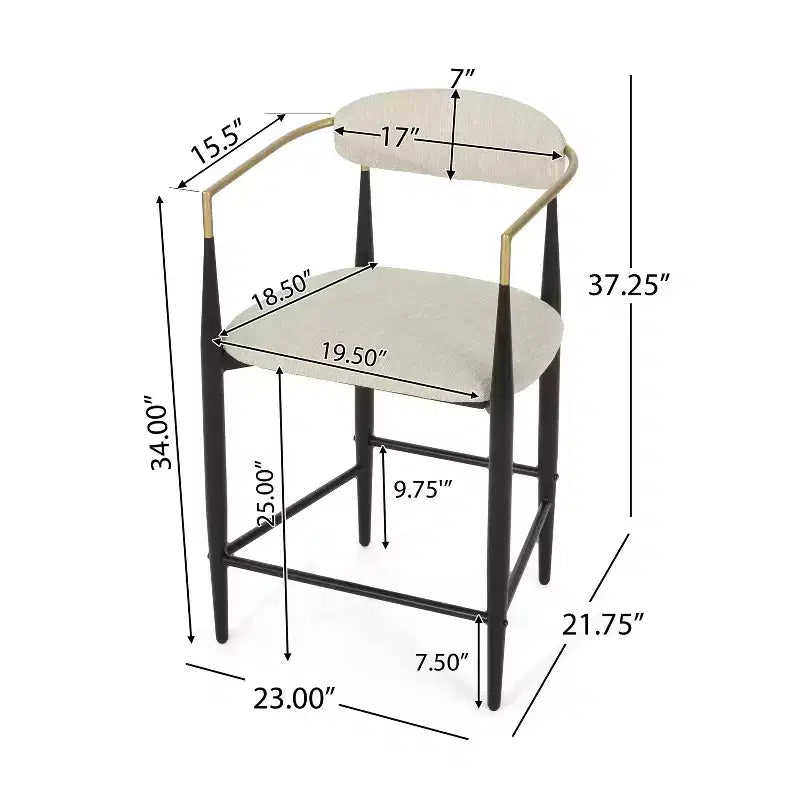 Christopher Knight Home Iwinie modernes 5-teiliges Esszimmer-Set mit rundem Holztisch mit Säulenfuß und gepolsterten Metall-Barhockern