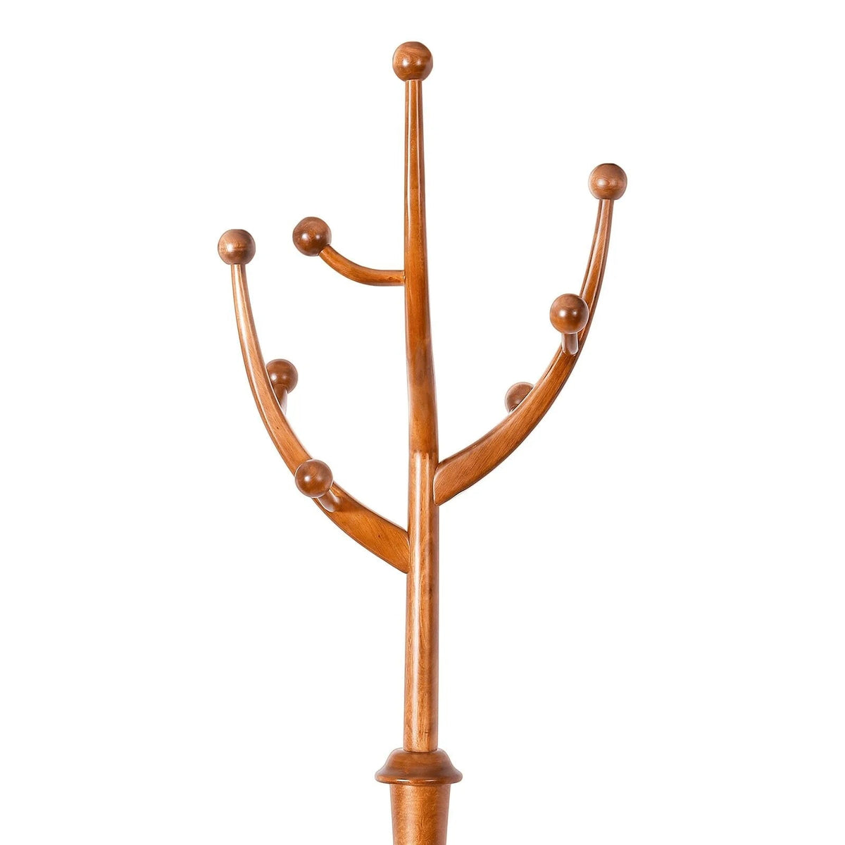 Appendiabiti autoportante in legno di gomma a forma di ramo con 8 ganci - 24.5W x 70.87H