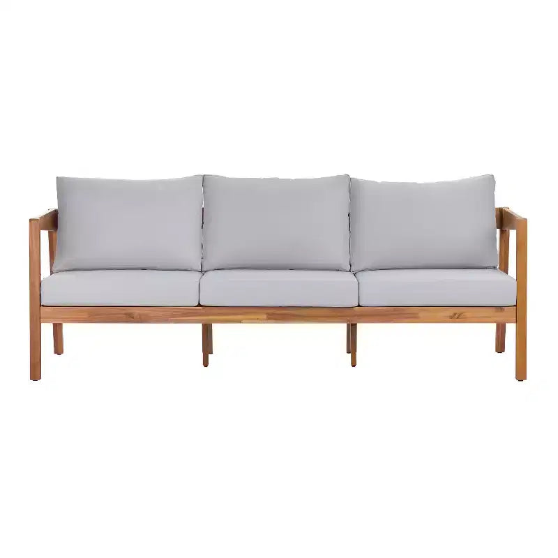 ModernLuxe Gartenmöbel-Set aus Akazienholz mit 4/5 Teilen, Outdoor-Sitzgruppe mit Couchtisch für Veranda/Garten/Balkon
