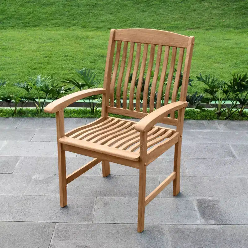 Set da pranzo da esterno in teak Sonoma Lane Merkel, 7 pezzi, con cuscini