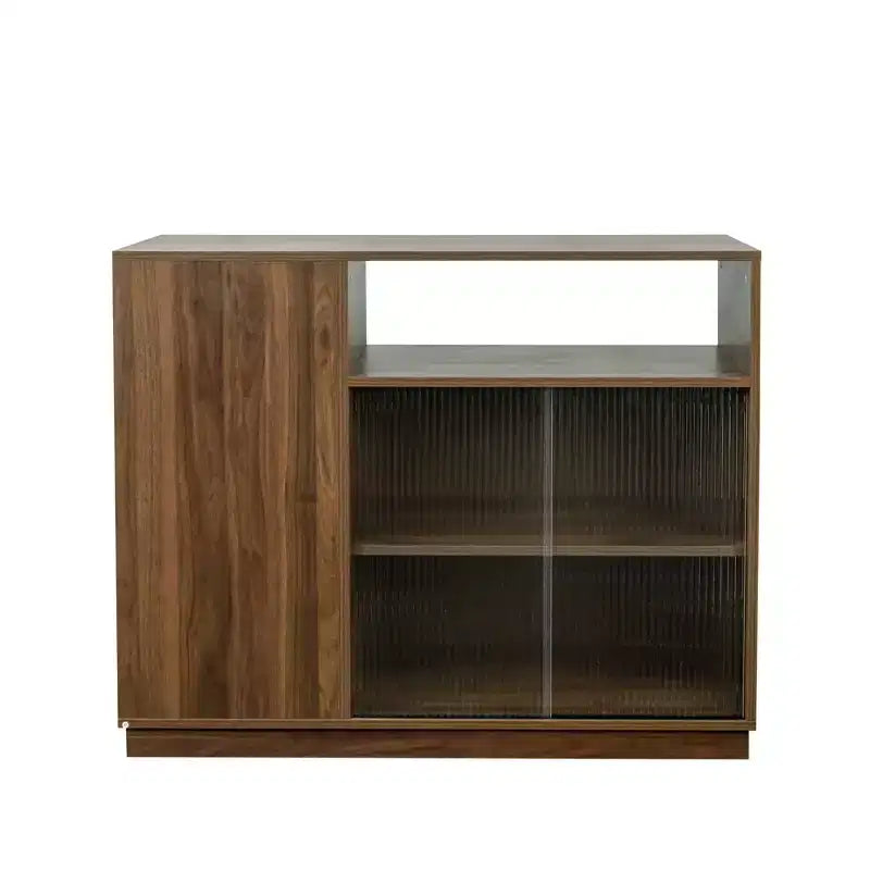 Moderne buffetkast Hikaru van GDFStudio met schuifdeuren van glas en laden