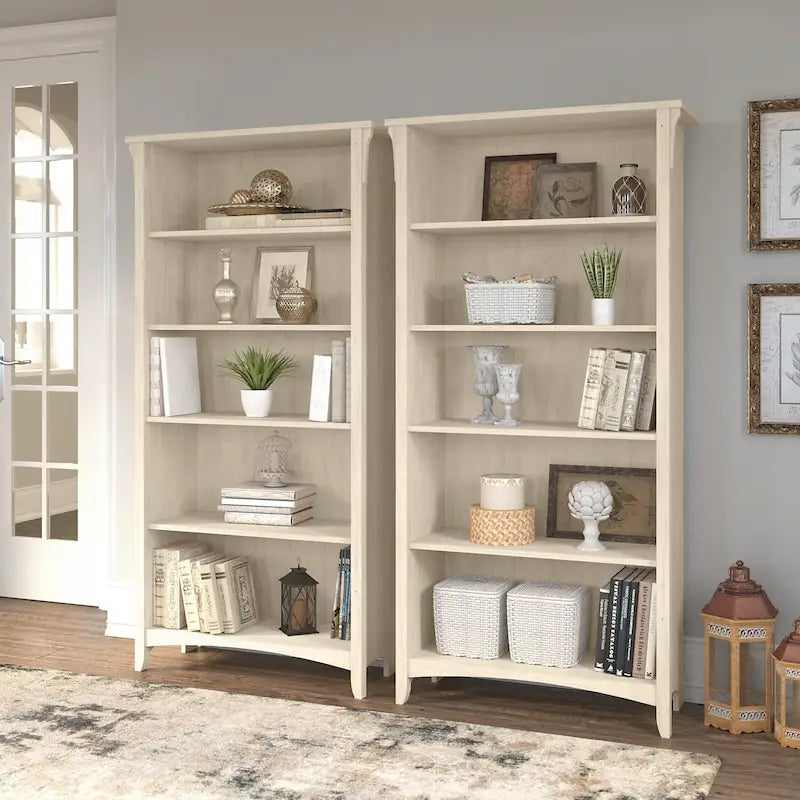 Libreria alta Salinas a 5 ripiani (set di 2) di Bush Furniture