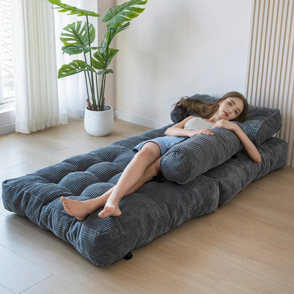 8 Cordsofa, Klappsofabett, Einzel