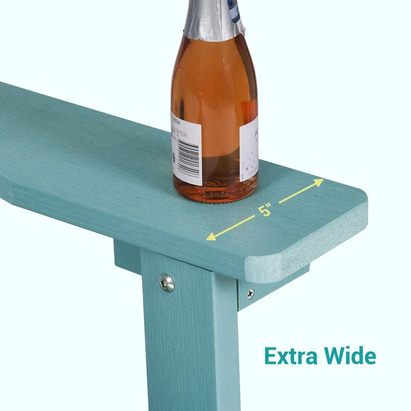 Set di 4 sedie Adirondack da esterno in legno resistente agli agenti atmosferici Bonosuki