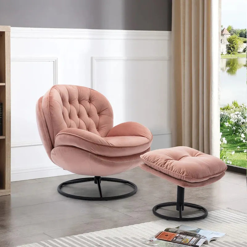 Polstersessel, TV-Sessel, Wohnzimmersessel mit Hocker