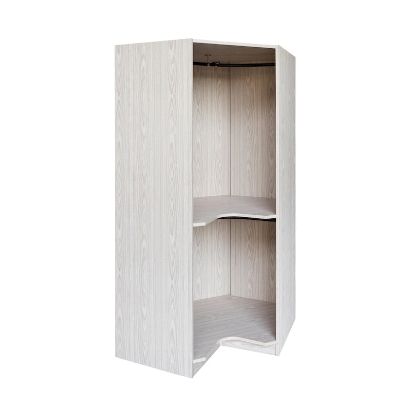 Polygon-Eckkleiderschrank mit 2 Türen