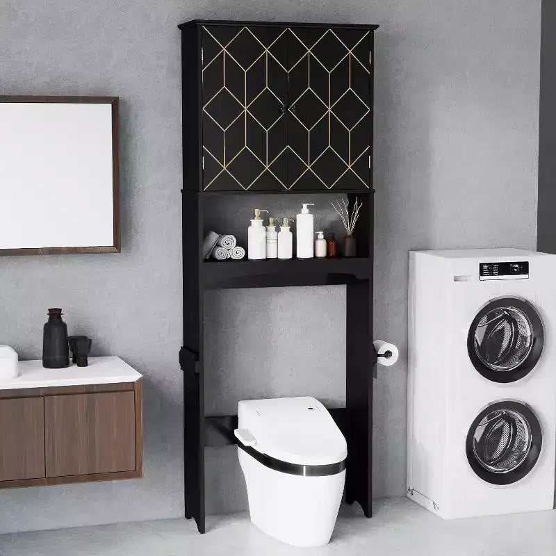 Mobile salvaspazio da bagno sopra il WC