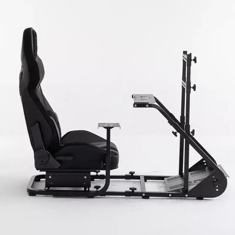JVNOXK verstärktes, stabilisiertes Rennlenkrad-Cockpit, verstellbarer Fahrsimulator (ohne Handbremse, Pedale und Display)