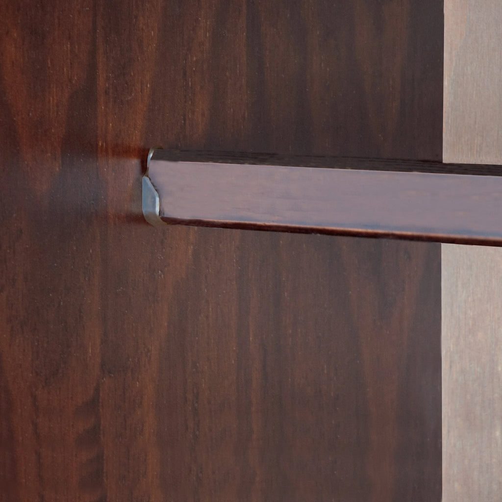 Palace Imports Cosmo Kleiderschrank mit 3 Türen aus 100 % Massivholz und Türen aus Massivholz oder mit Spiegel