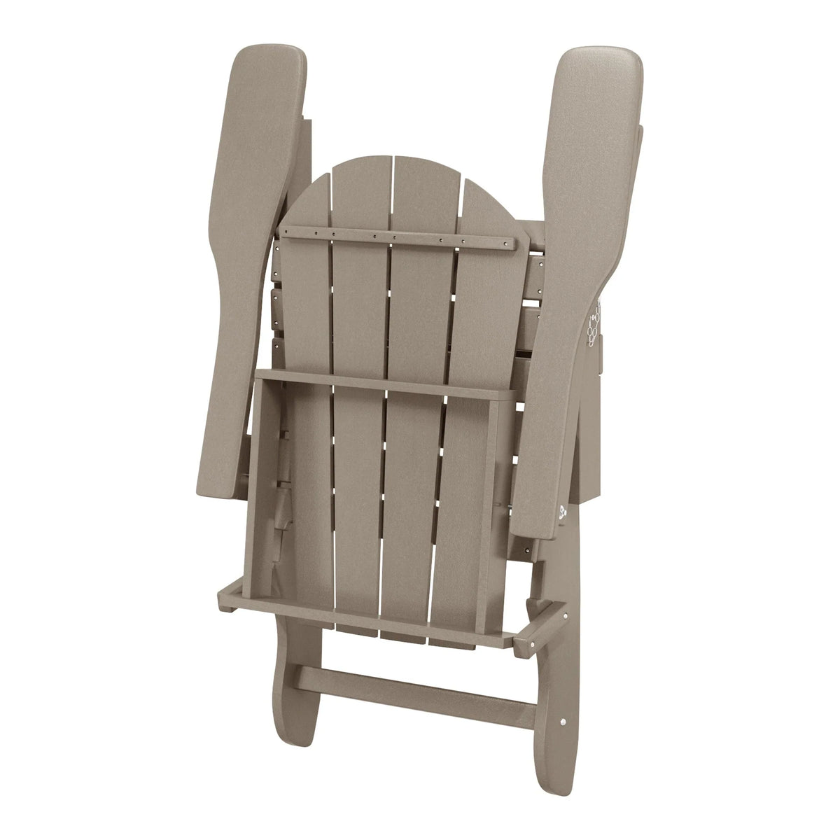 Polytrends Laguna Adirondack-Klappstuhl für die Terrasse, lichtecht und wetterbeständig