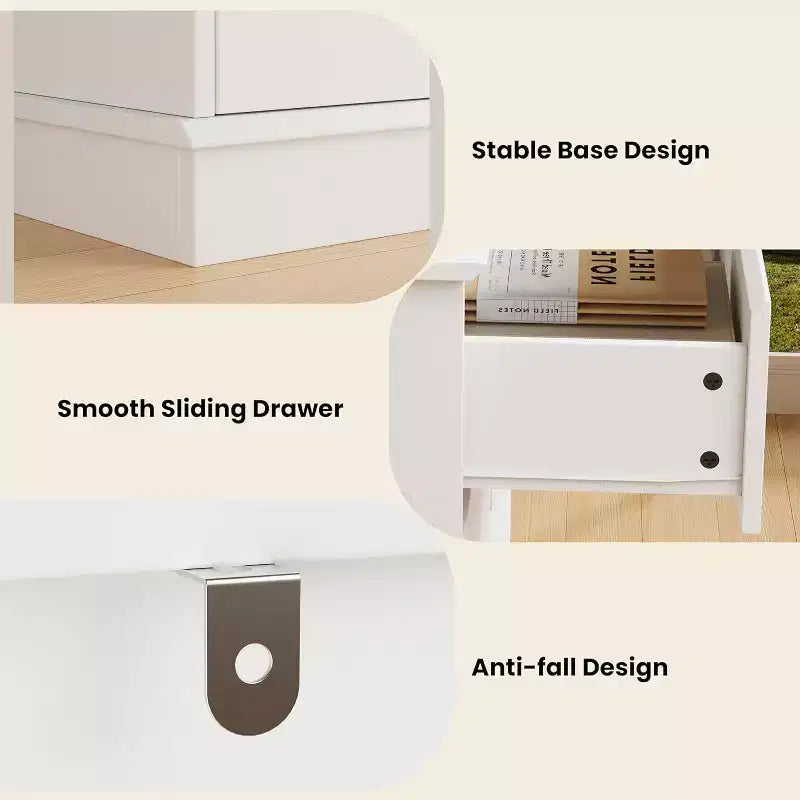 Mobile contenitore con 8 cassetti, cassettiera con cassetti profondi, ampio piano superiore e design largo, per soggiorno, corridoio o cameretta
