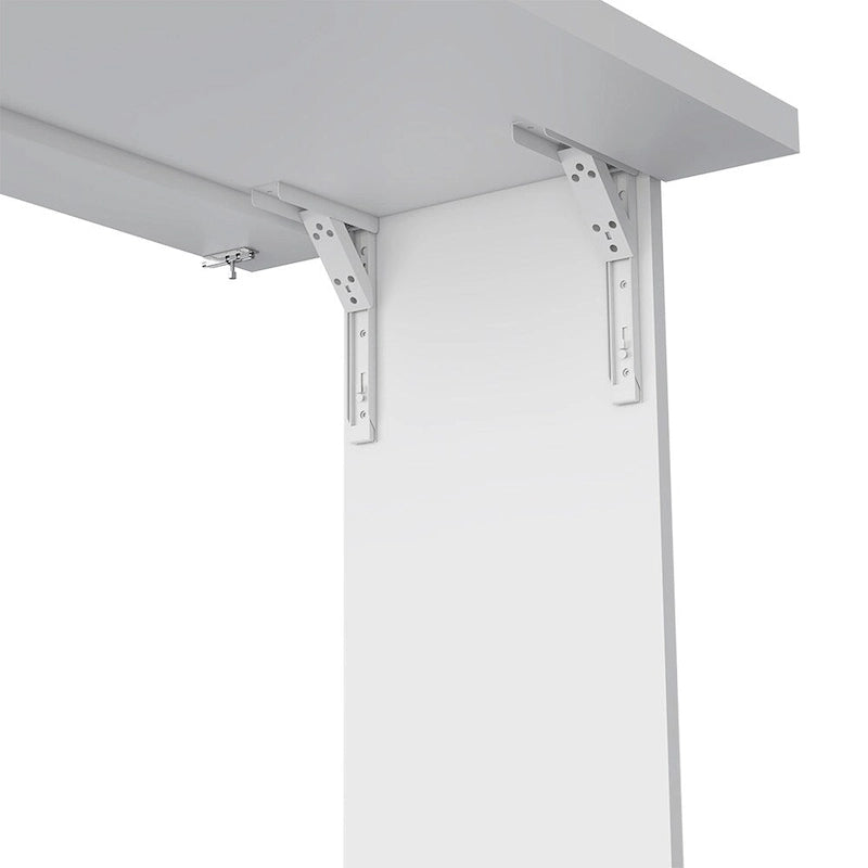 Table pliante Tacoma, sept étagères intérieures, finition blanche, de haute qualité et durable
