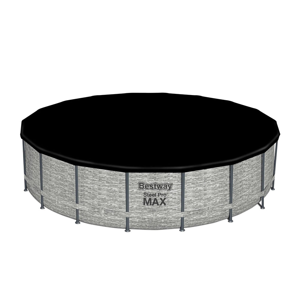 Rond bovengronds zwembad Bestway Steel Pro MAX met pomp en afdekzeil