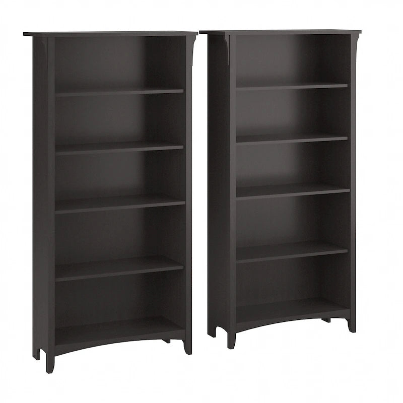 Libreria alta Salinas a 5 ripiani (set di 2) di Bush Furniture