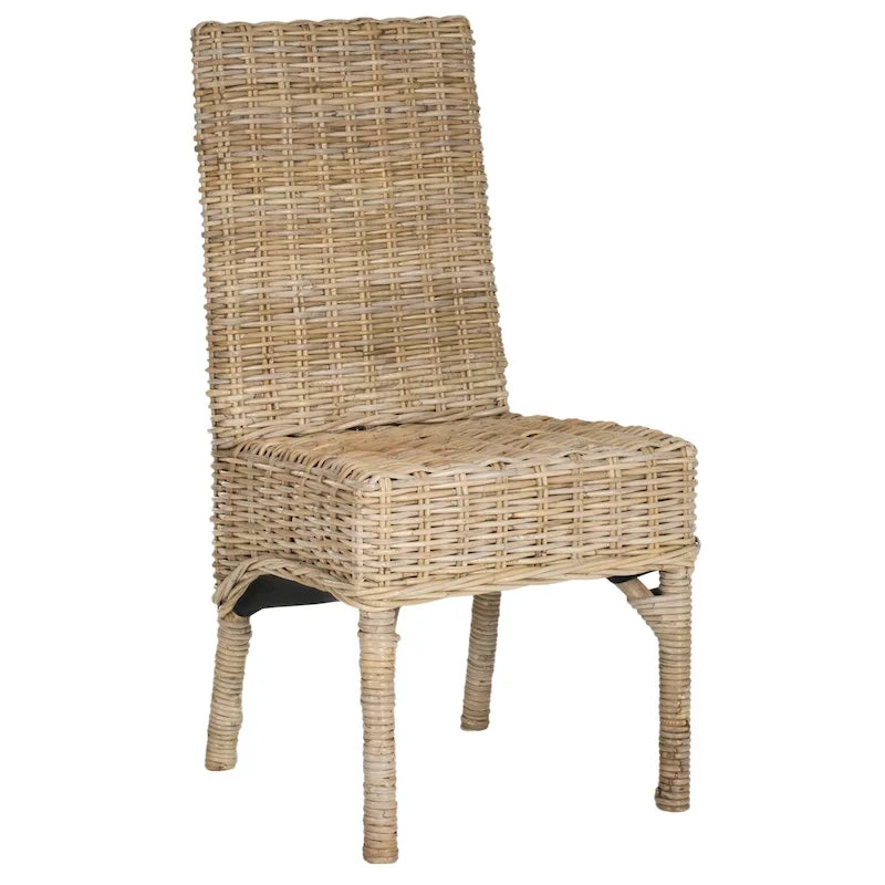 Sedia da pranzo in vimini naturale grezzo SAFAVIEH Karyl (set da 2) - 18.5 x 18.5 x 38.1 - 19Wx19Dx38H
