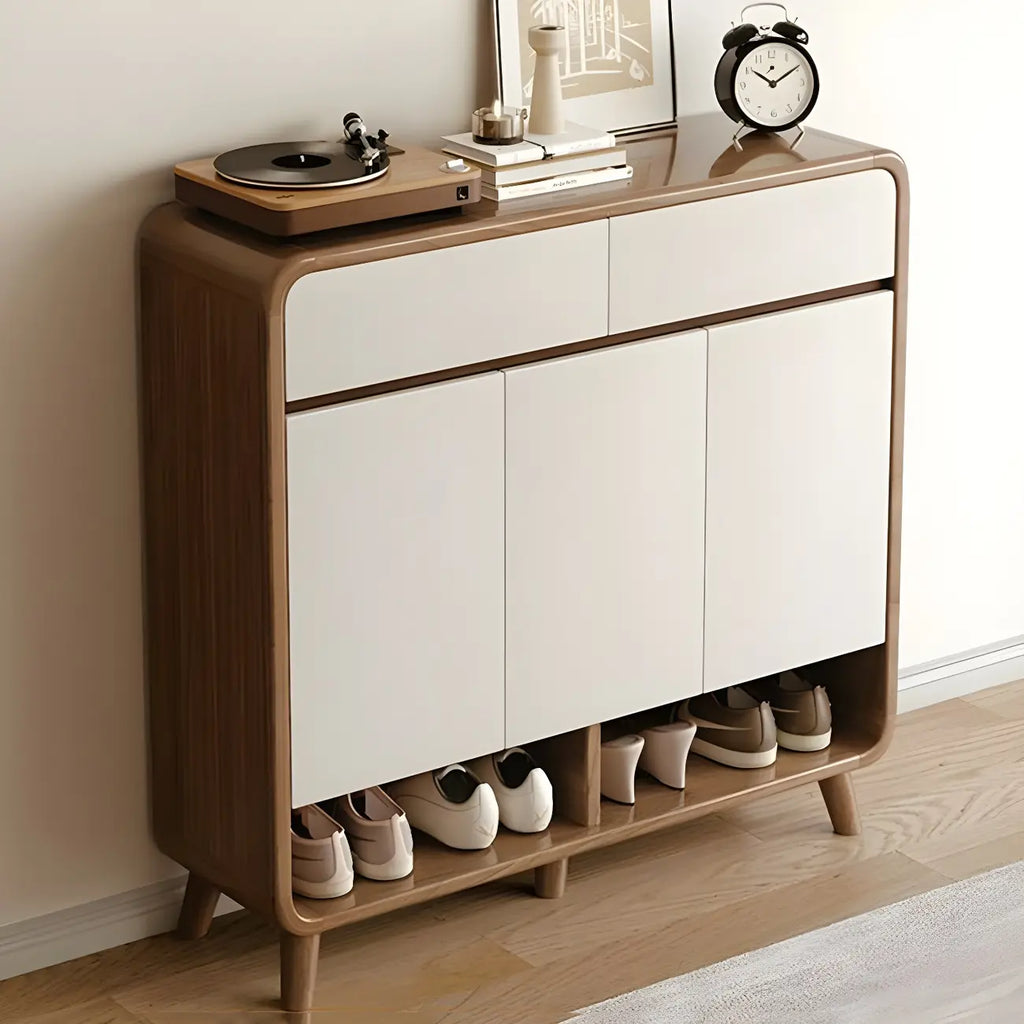 Mobile portascarpe medio in legno per corridoio, stile moderno