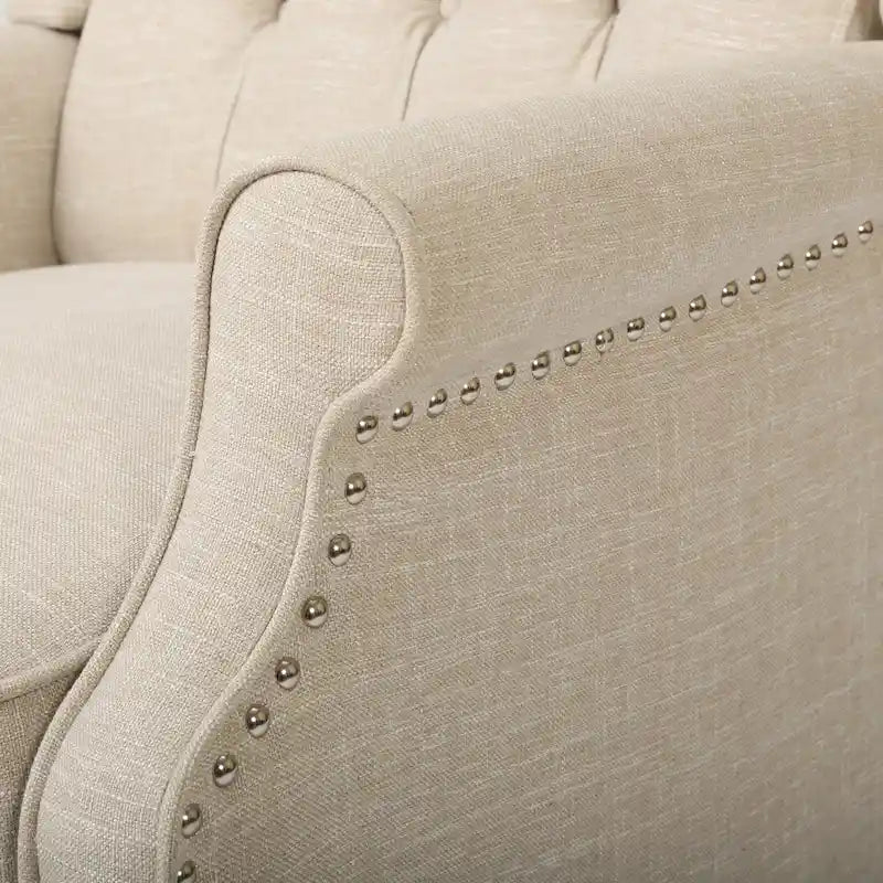 Fauteuils inclinables en tissu capitonné Walter (ensemble de 2) par Christopher Knight Home