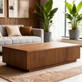 Table basse moderne du milieu du siècle avec plateau relevable, 51.1, table rectangulaire centrale en noyer pour le salon