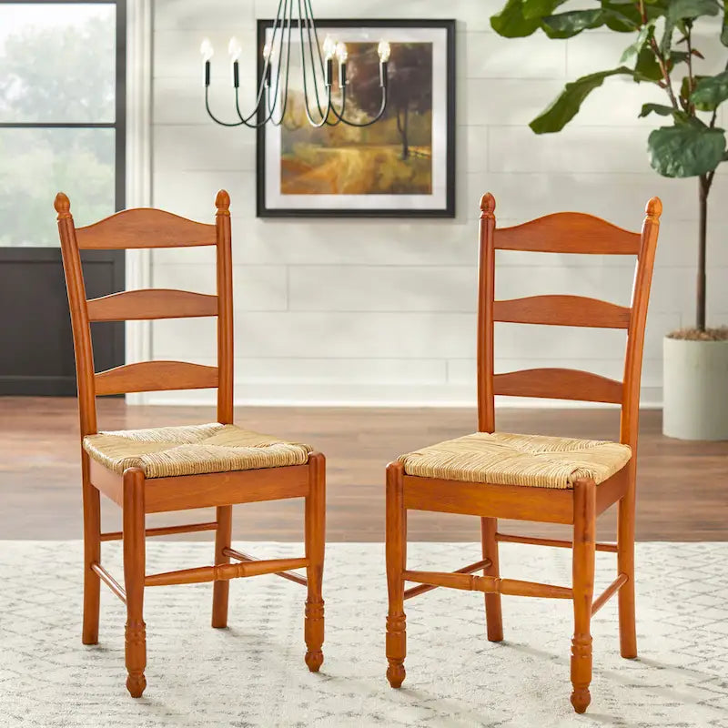 Sedia da pranzo Jessie con schienale a scala Simple Living (set da 2)