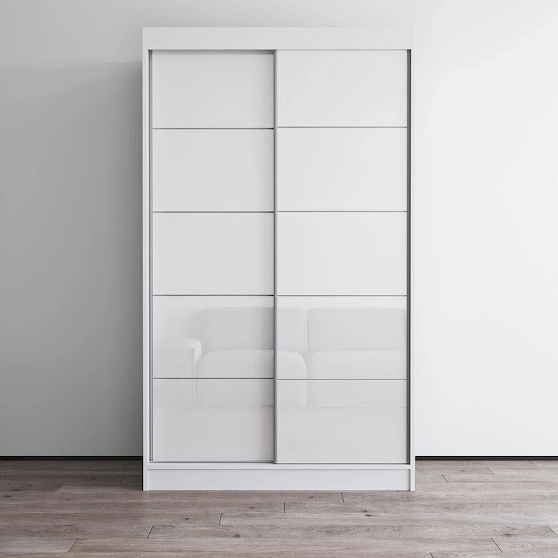 Moderner Hochglanz-Kleiderschrank Aria mit 2 Türen