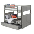 Lit superposé Camaflexi avec deux lits doubles et lit gigogne simple - tête de lit à panneaux