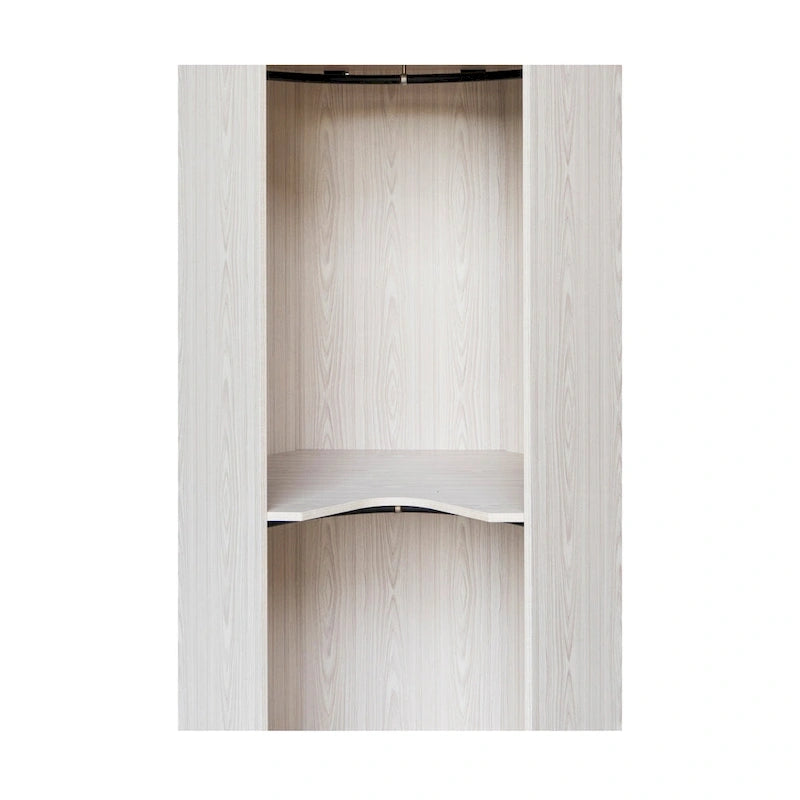 Polygon-Eckkleiderschrank mit 2 Türen