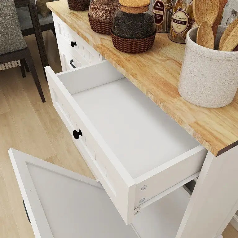 Mobile da cucina per la spazzatura con 2 cassetti