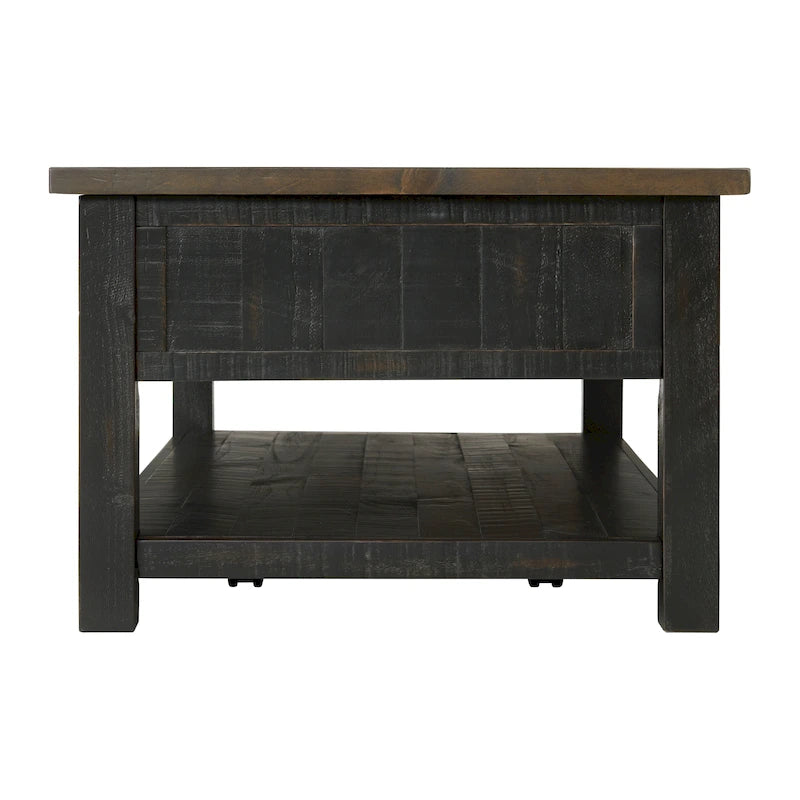 Tavolino da caffè Downington in legno massello con 2 cassetti di The Gray Barn