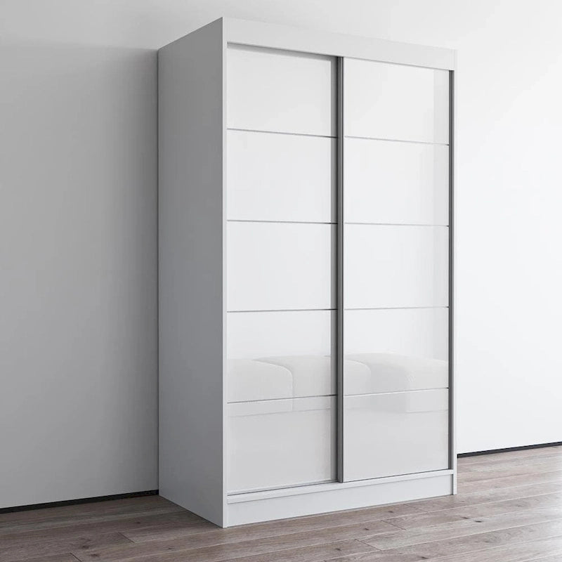 Moderner Hochglanz-Kleiderschrank Aria mit 2 Türen