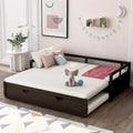 Divano letto allungabile con letto estraibile, divano letto in legno con letto estraibile