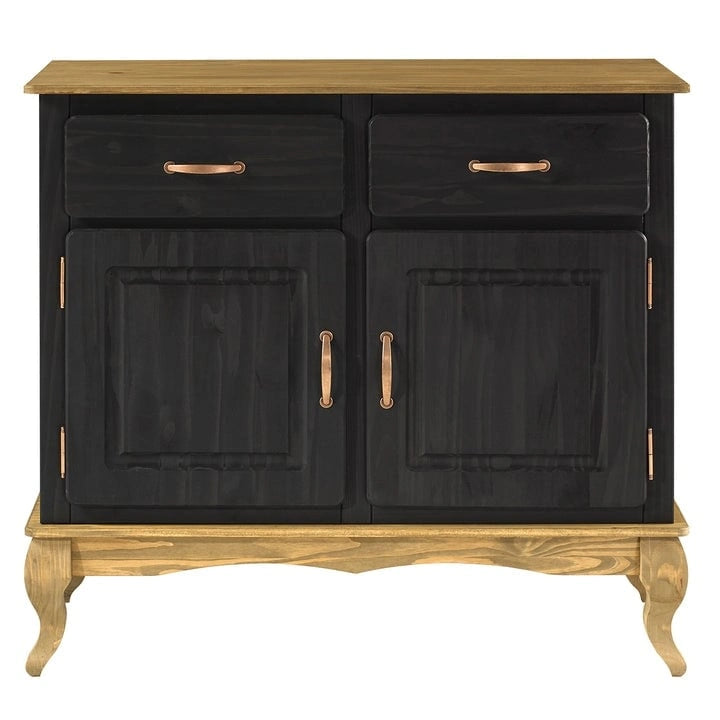 Grünes Sideboard aus Holz