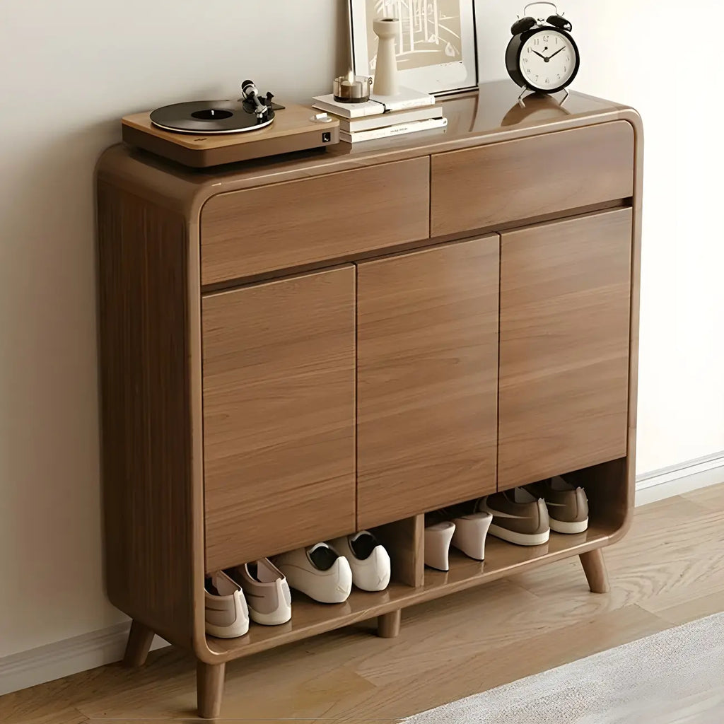 Mobile portascarpe medio in legno per corridoio, stile moderno