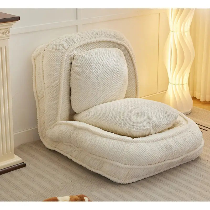 Canapé paresseux, 5 positions réglables, pour s’asseoir, dormir et se plier, idéal pour la chambre ou le salon