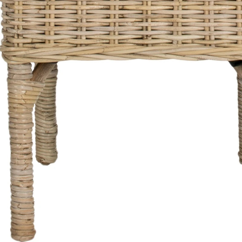 Sedia da pranzo in vimini naturale grezzo SAFAVIEH Karyl (set da 2) - 18.5 x 18.5 x 38.1 - 19Wx19Dx38H