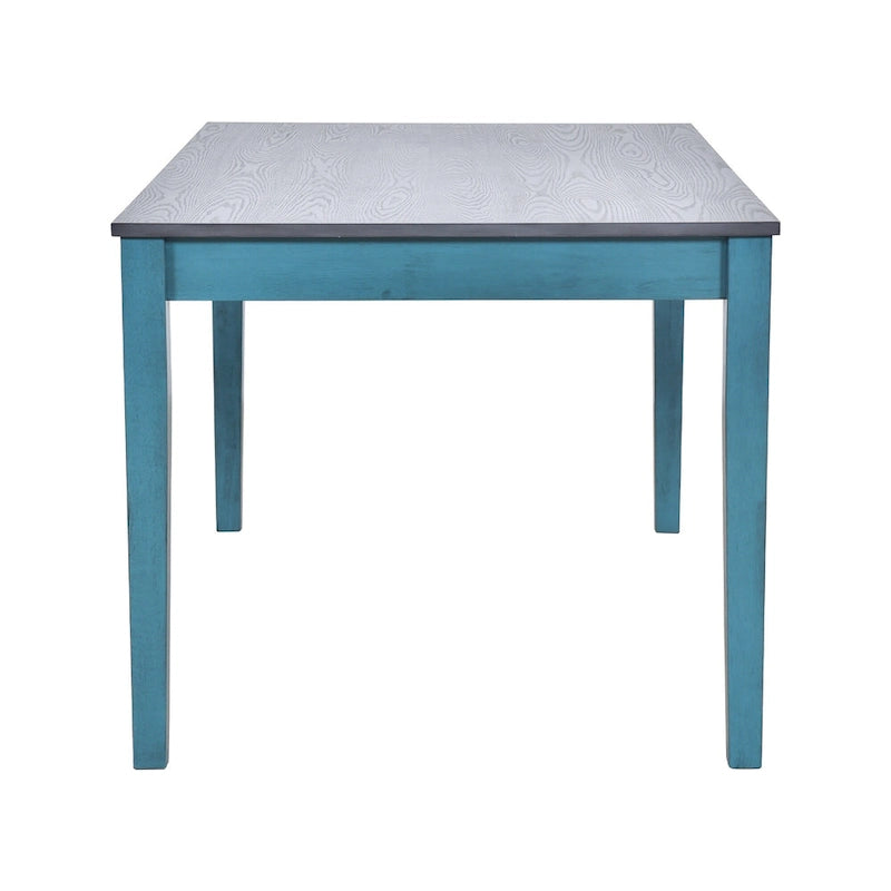 Ensemble de salle à manger en bois de 6 pièces avec 4 chaises et un banc, table avec tiroir