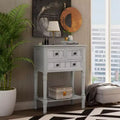 Console étroite de 23.7in avec 3 tiroirs et une étagère, table de canapé pour petit espace, entrée ou salon