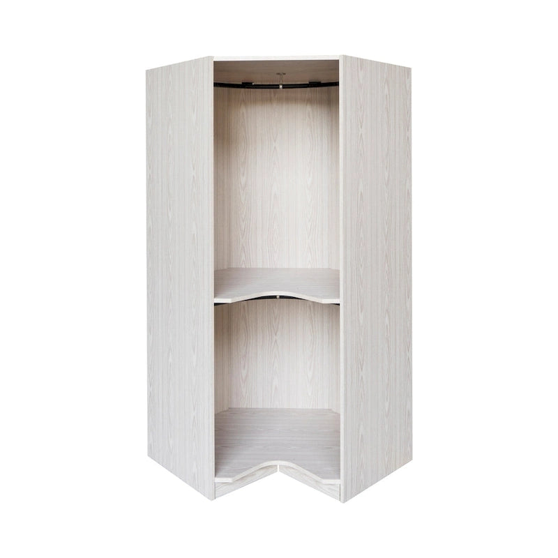 Polygon-Eckkleiderschrank mit 2 Türen
